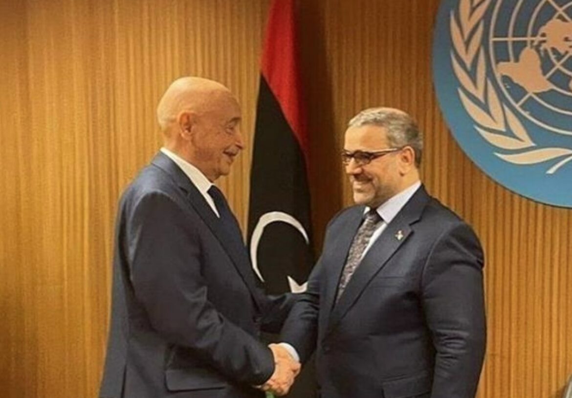 خالد المشري وعقيلة صالح